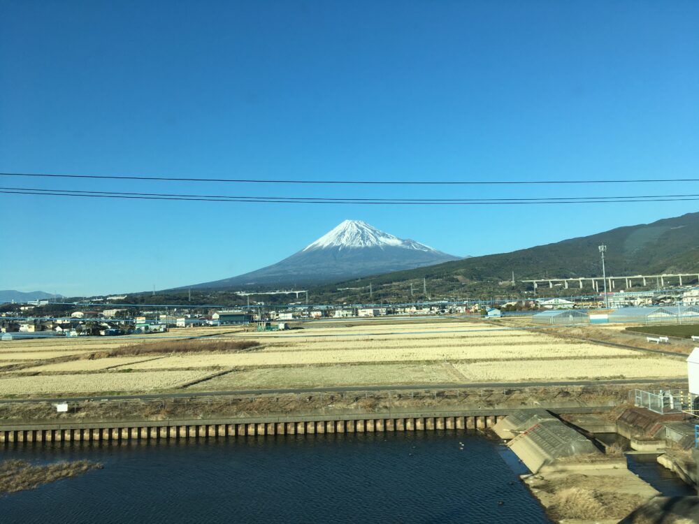 新富士あたりから見る富士山